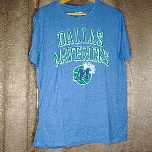 NBA Dallas Mavericks Men's Large Blue Short Sleeve T Shirt Basketball Sports -9